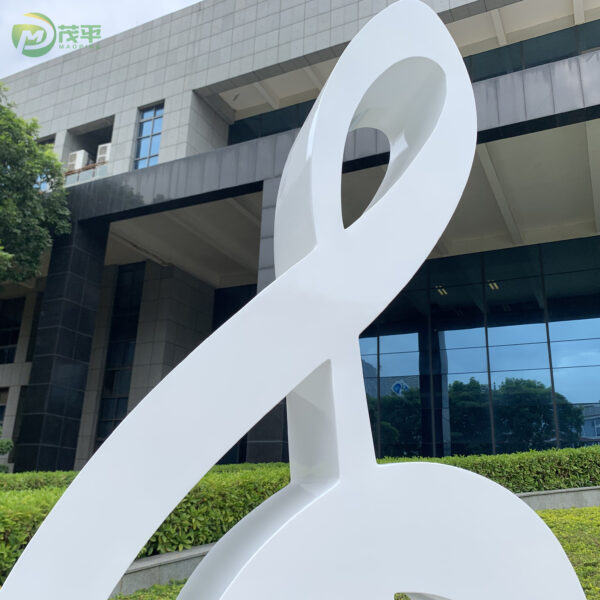 Music Note Metal Sculpture - Image 4