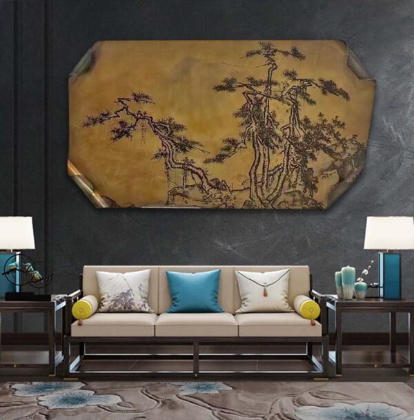 Retro Landscape Painting Wall Sculpture - Image 2