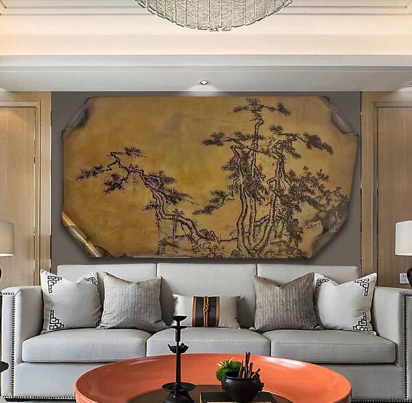 Retro Landscape Painting Wall Sculpture - Image 3