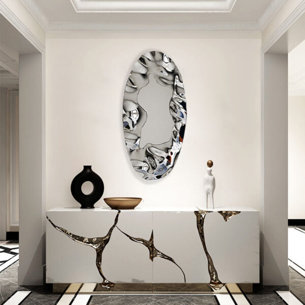 Modern Mirror Wall Sculpture