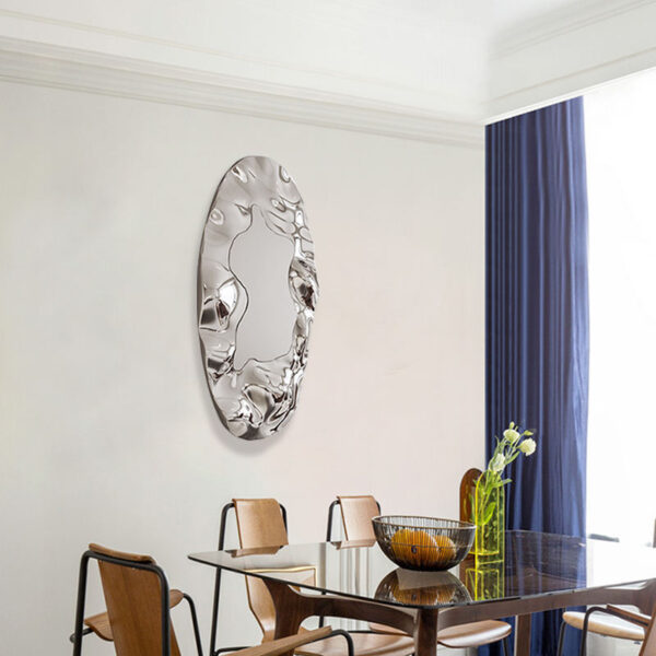 Modern Mirror Wall Sculpture - Image 2