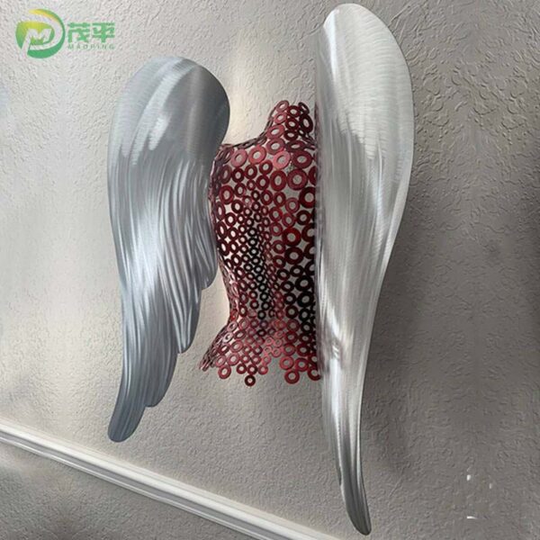 Metal Angel Stainless Steel Sculpture - Image 2