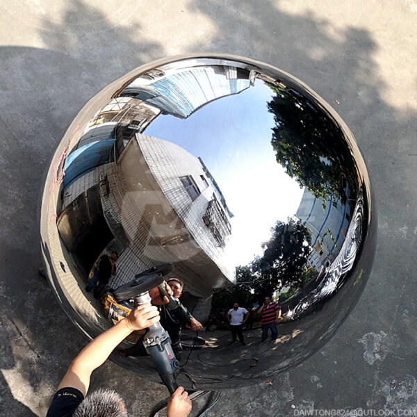 1600mm Hollow Mirror Stainless Steel Sphere - Image 3
