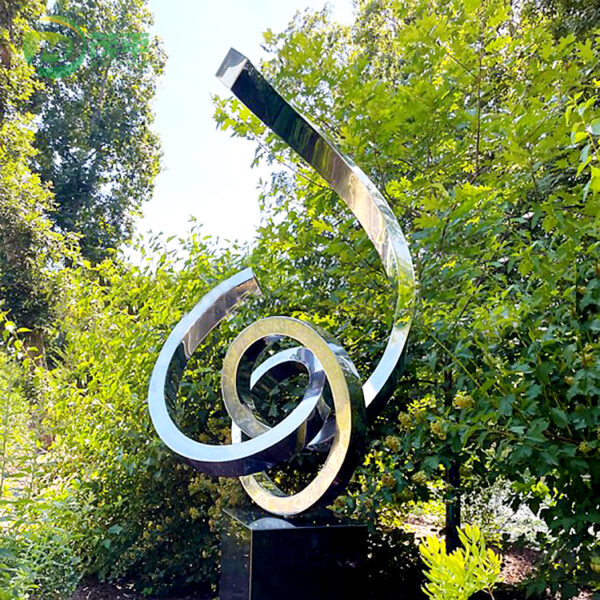 Abstract Mirror Polishing Stainless Steel Sculpture