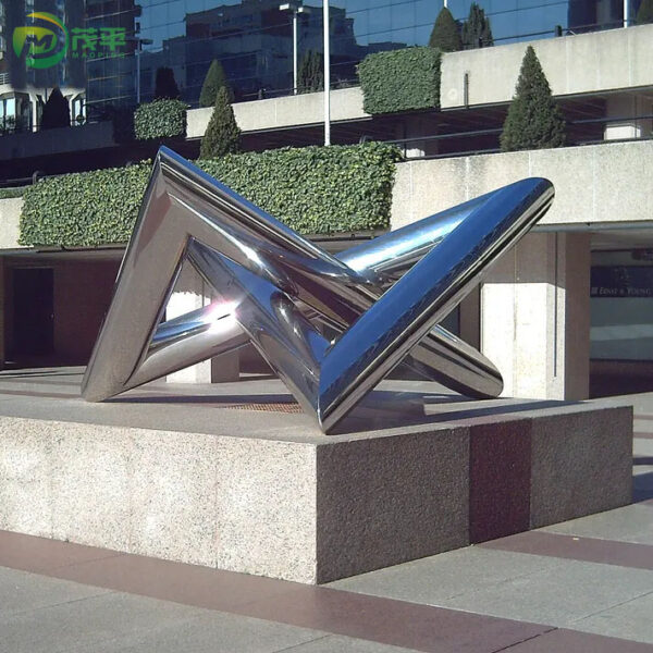 Urban Abstract Stainless Steel Sculpture - Image 2
