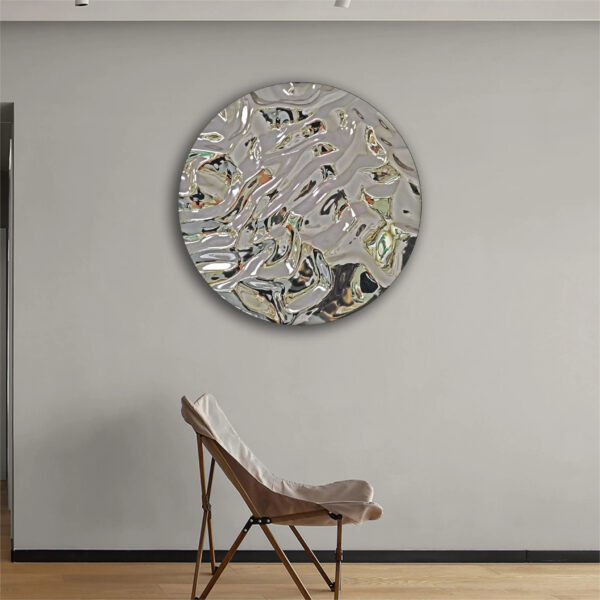 Art Luxury Steel Metal Wall Decoration Stainless