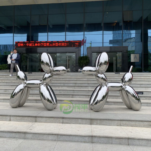 Balloon Dog Polished Stainless Steel Sculpture