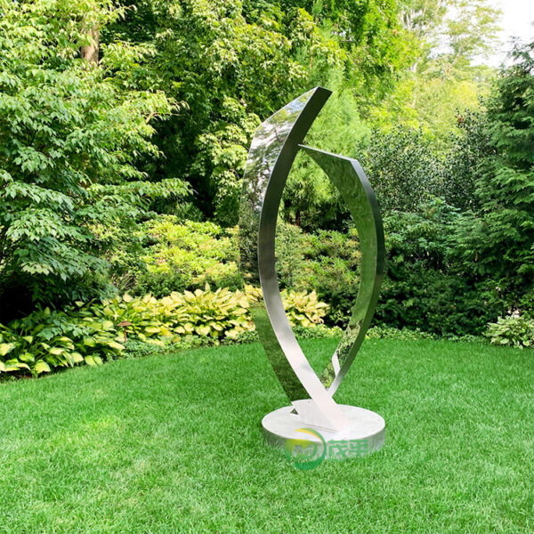 Garden Decoration Mirror Polished Stainless Steel Sculpture
