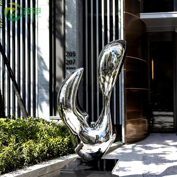 Garden Decoration Modern Mirror Stainless Steel Sculpture - Image 2