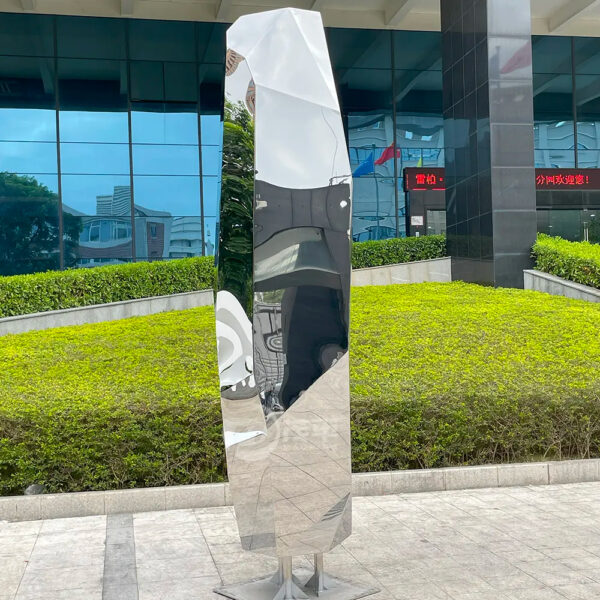 Garden Rock Stainless Steel Sculpture - Image 2