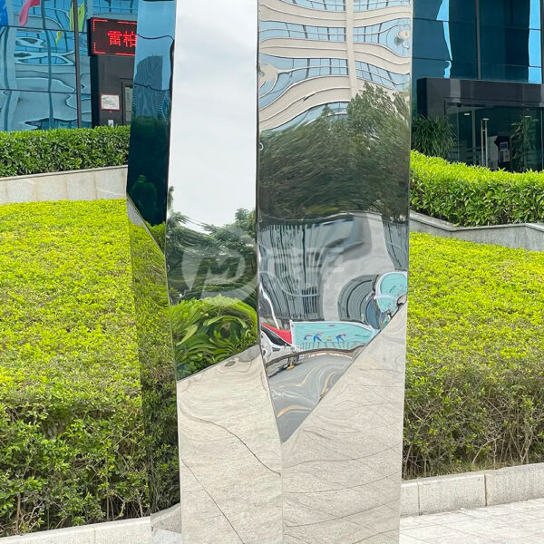 Garden Rock Stainless Steel Sculpture - Image 3