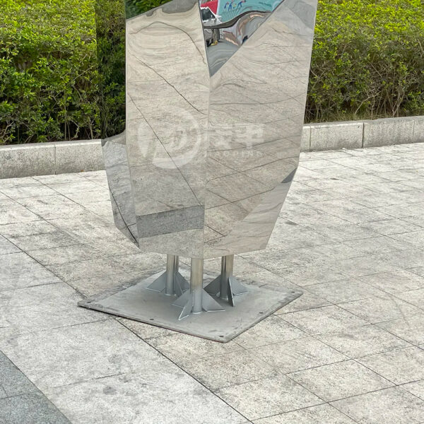 Garden Rock Stainless Steel Sculpture - Image 5