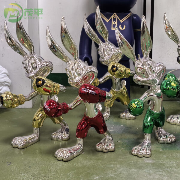 K.O. Bunny fiberglass sculpture