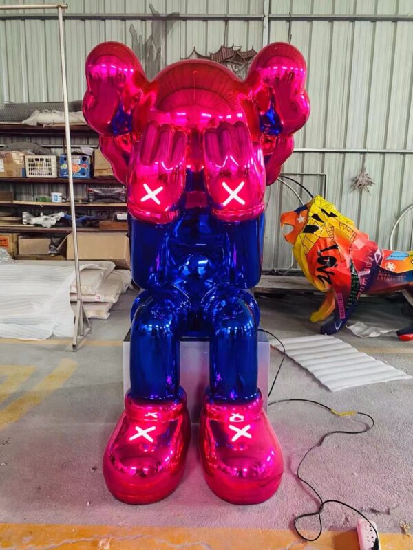 KAWS Cartoon Animation Fiberglass Sculpture - Image 2