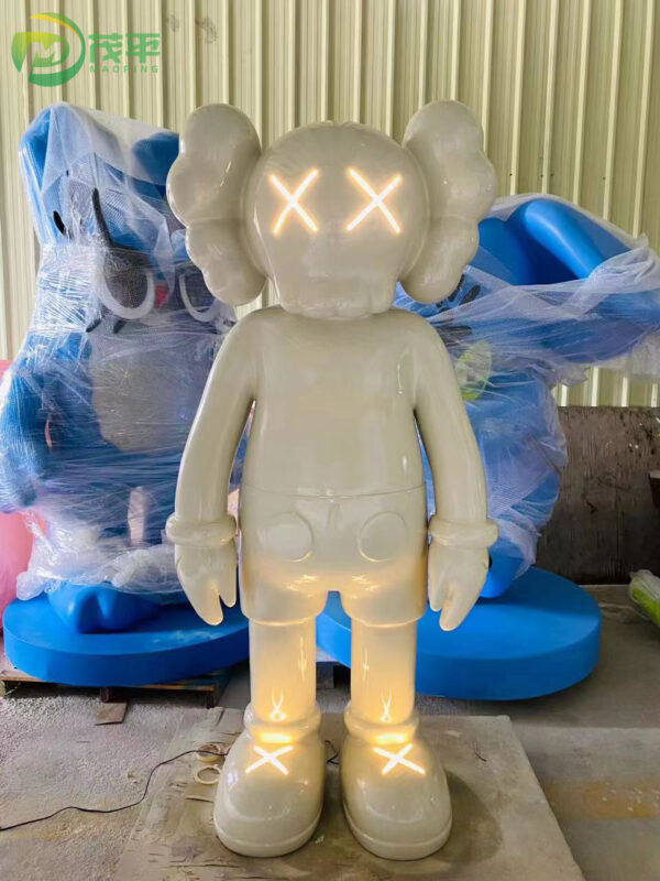KAWS Cartoon Animation Fiberglass Sculpture - Image 3