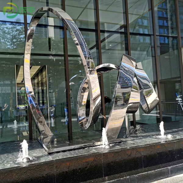 Large Outdoor Abstract Stainless Steel  Sculpture
