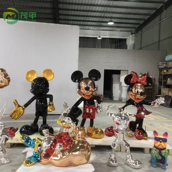 Mickey fiberglass sculpture - Image 2