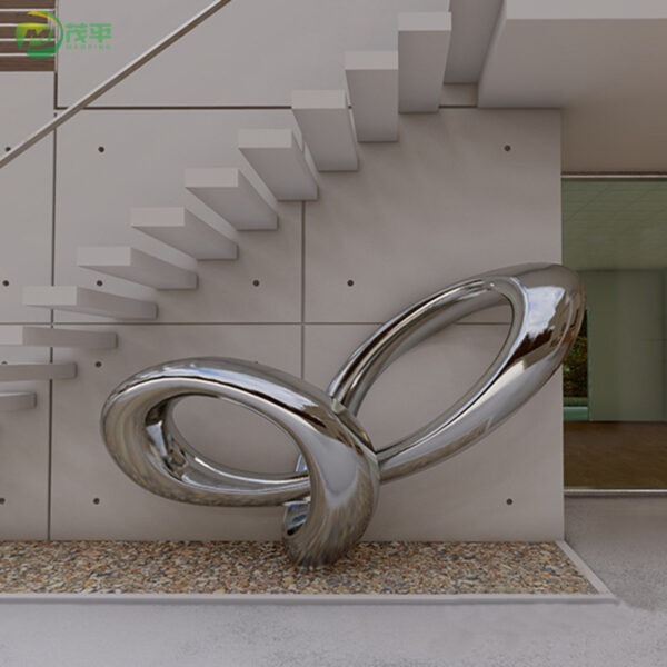 Outdoor Abstract Modern Stainless Steel Sculpture