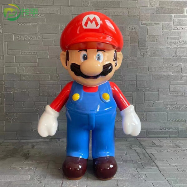 Super Mario Fiberglass Sculpture