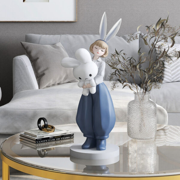 Bunny Girl Fiberglass Sculpture - Image 5