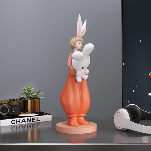 Bunny Girl Fiberglass Sculpture - Image 4