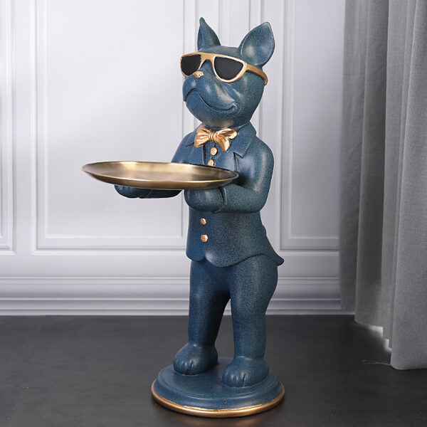 Cartoon Sunglasses Dog Fiberglass Sculpture - Image 3