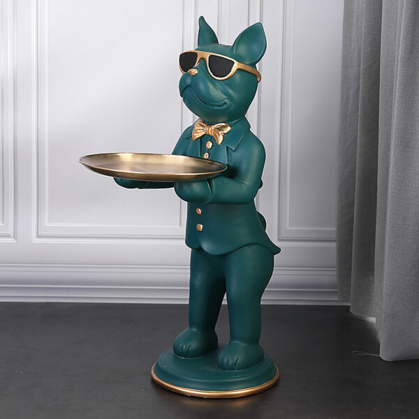 Cartoon Sunglasses Dog Fiberglass Sculpture - Image 4