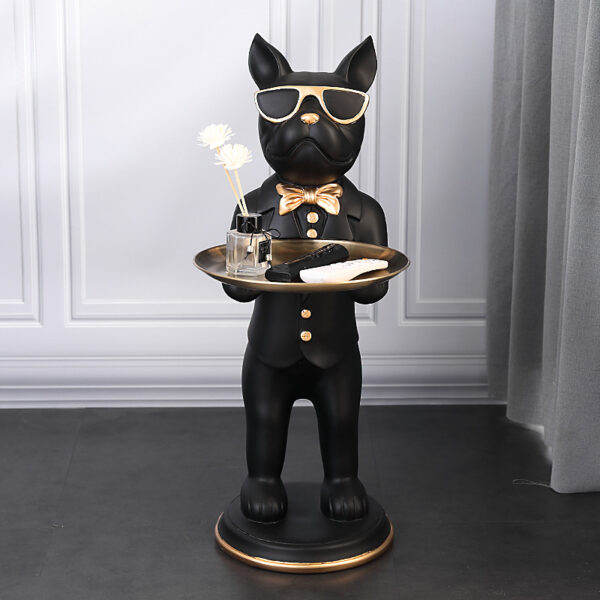 Cartoon Sunglasses Dog Fiberglass Sculpture - Image 2