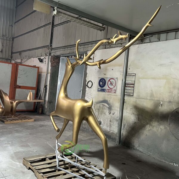 Factory Direct Sales Deer Stainless Steel Sculpture - Image 2