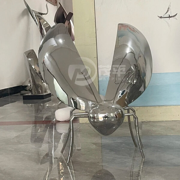 Ladybug Stainless Steel Sculpture
