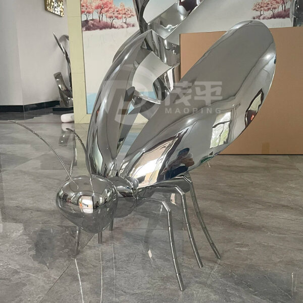 Ladybug Stainless Steel Sculpture - Image 2