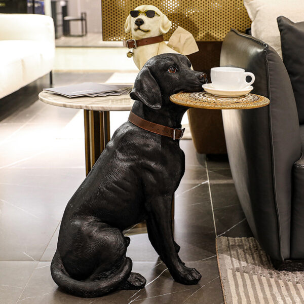 Life Size Dog Fiberglass Sculpture - Image 4