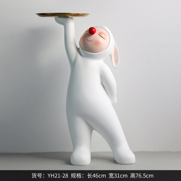 Rabbit Doll Fiberglass Sculpture