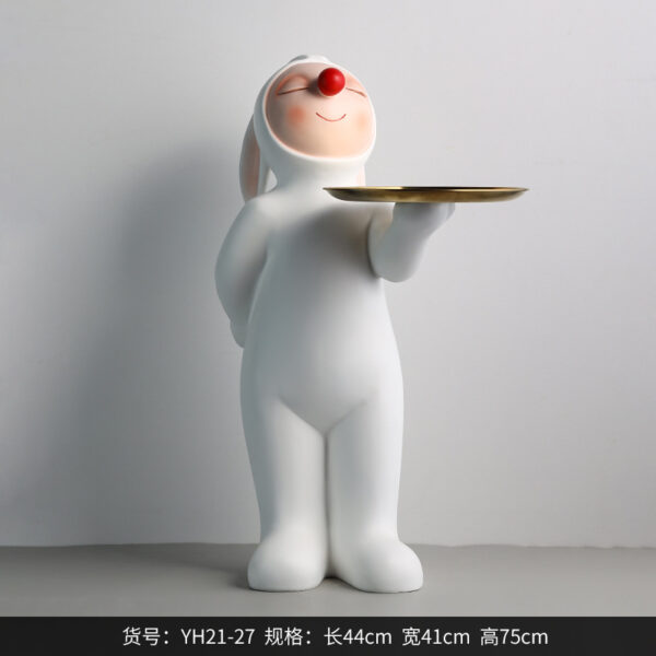 Rabbit Doll Fiberglass Sculpture - Image 2