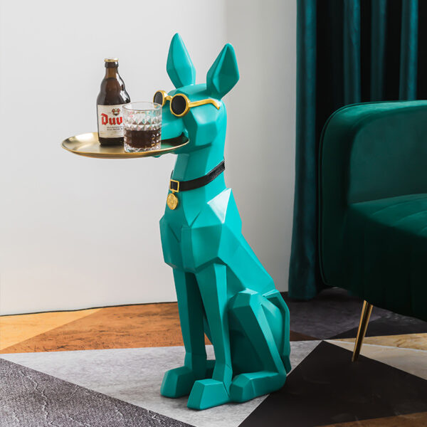 Sunglasses Dog Fiberglass Sculpture