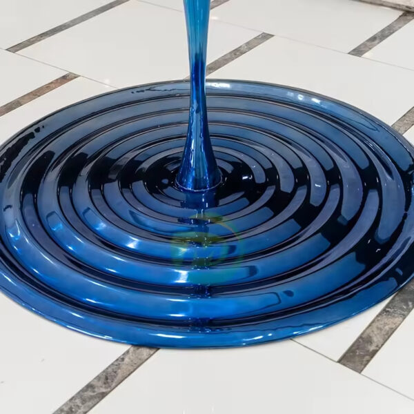 Water Drop Pattern Stainless Steel Sculpture - Image 2