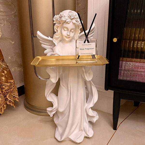 White Angel Fiberglass Sculpture - Image 3