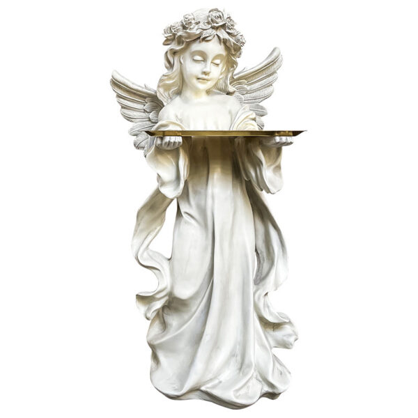 White Angel Fiberglass Sculpture - Image 5
