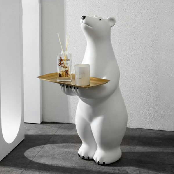 Polar Bear Fiberglass Sculpture