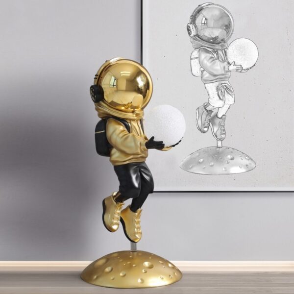 Astronaut Fiberglass Sculpture Ornaments - Image 3