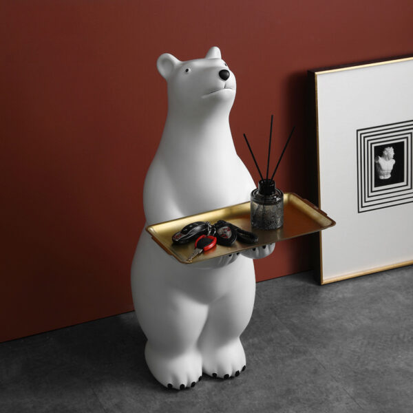 Polar Bear Fiberglass Sculpture - Image 2