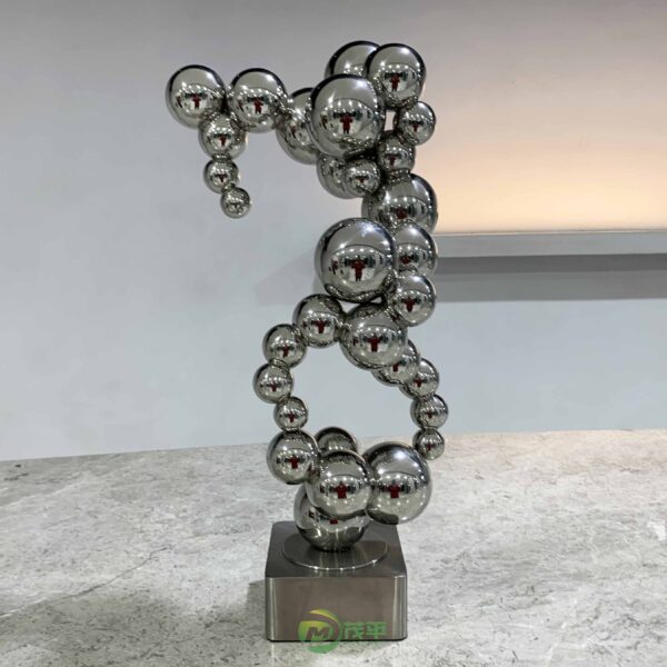 Abstract Sphere Stainless Steel Sculpture