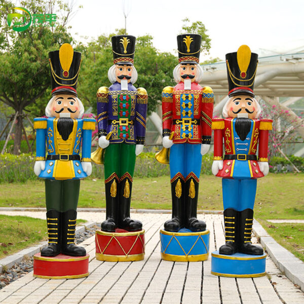 Nutcracker soldier resin sculpture - Image 3