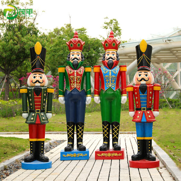Nutcracker soldier resin sculpture