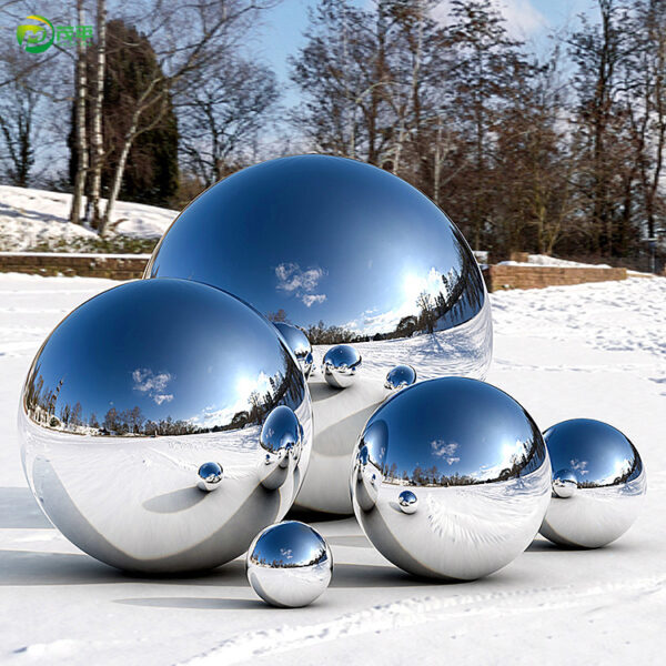 Stainless Steel Ball Mirror Light Hollow 304 Stainless Steel Sphere