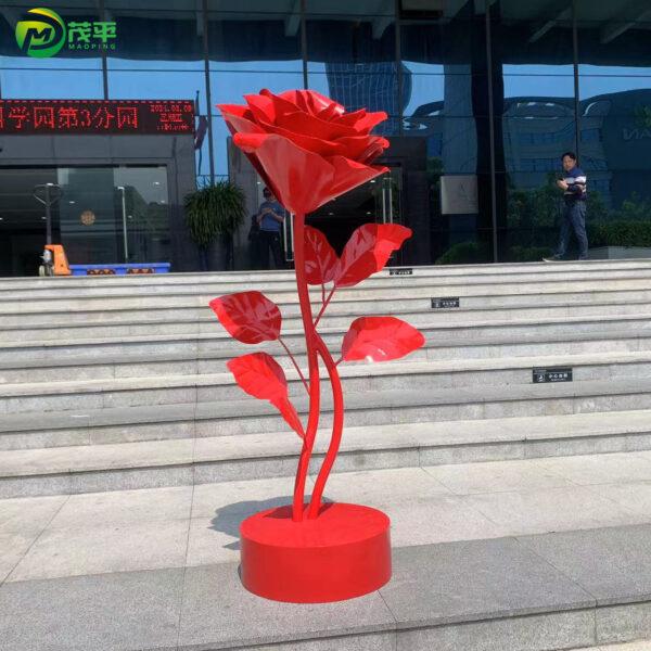 Flowers stainless steel sculpture - Image 4