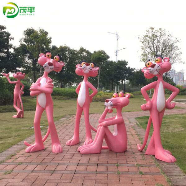 Pink Panther sculpture