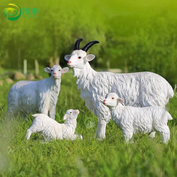 Fiberglass sheep sculpture - Image 2