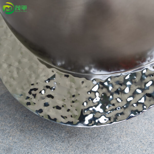 Abstract Decorative Stainless Steel Sphere - Image 4