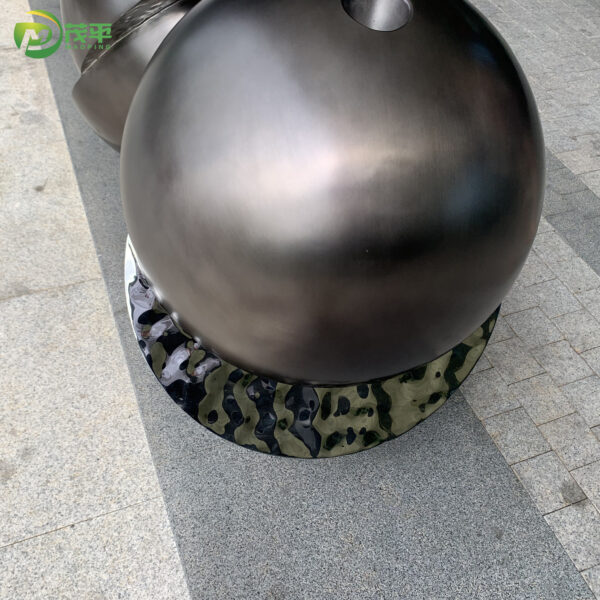 Abstract Decorative Stainless Steel Sphere - Image 5